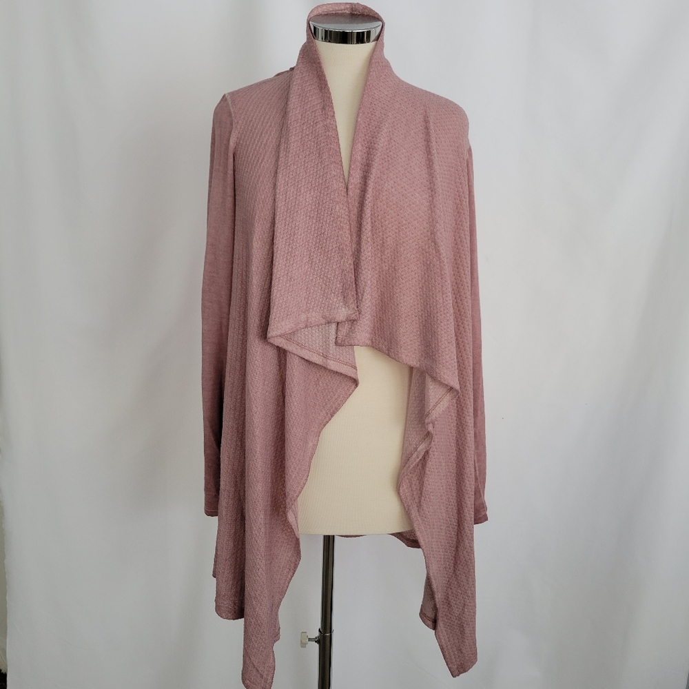 Knox Rose Misty Pink Open Front Cardigan NWT Sz M